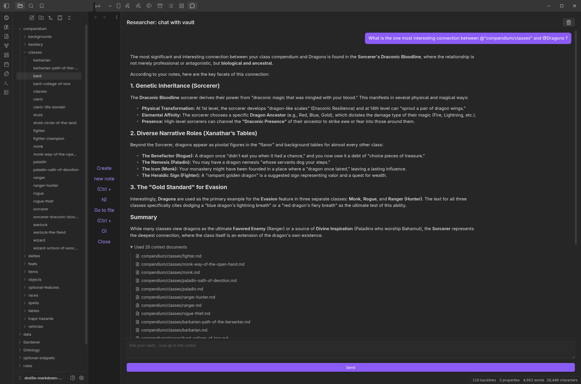A chat response showing citations as clickable links
